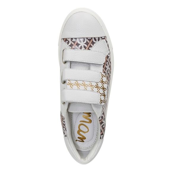 NWT SAM EDELMAN Womens Brown Emilie Toe Platform Leather Athletic Sneakers 9 M - Picture 3 of 5